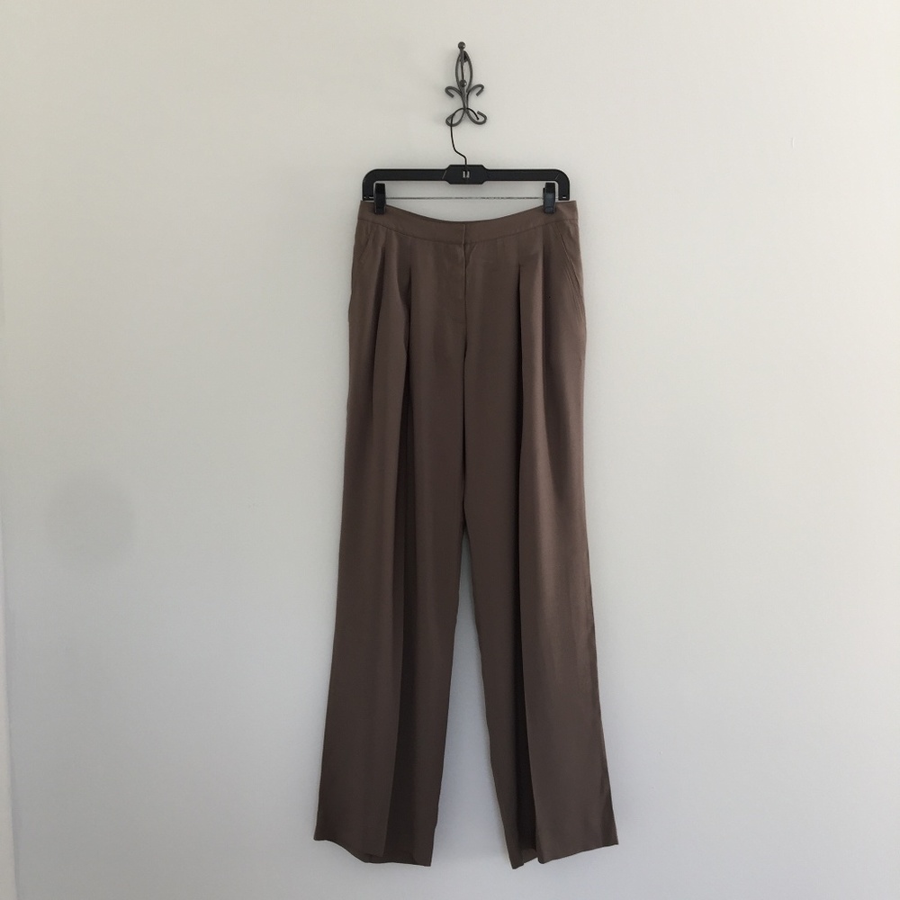 New W by Worth Khaki Beige Relaxed Fit Pants 4 8
